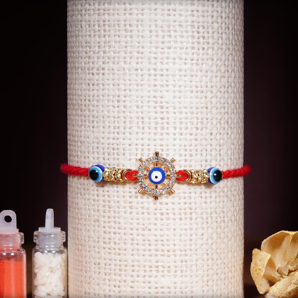 Beautiful Evil Eye Diamond Rakhi