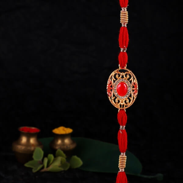 Red & Gold Rakhi