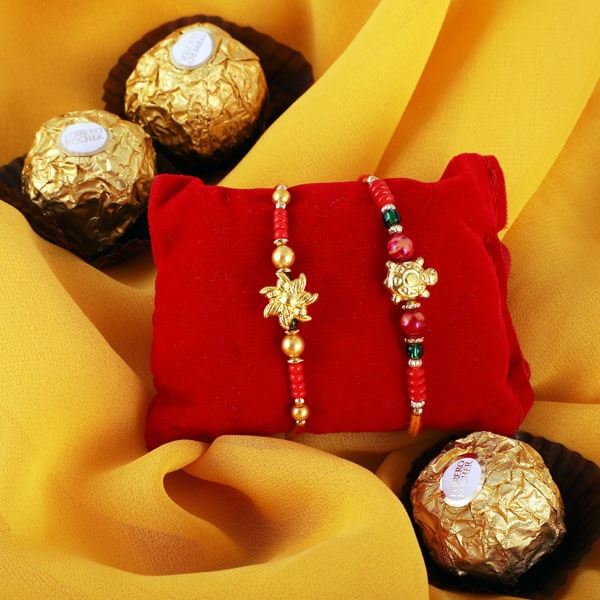 Twin Charm Rakhi & Ferrero Rocher