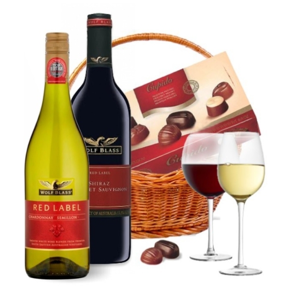 Deluxe Wine Duo Basket