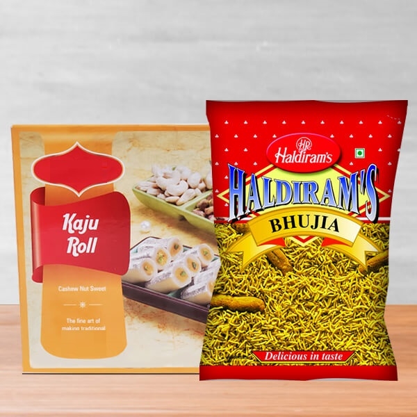 Kaju Roll and Bhujia