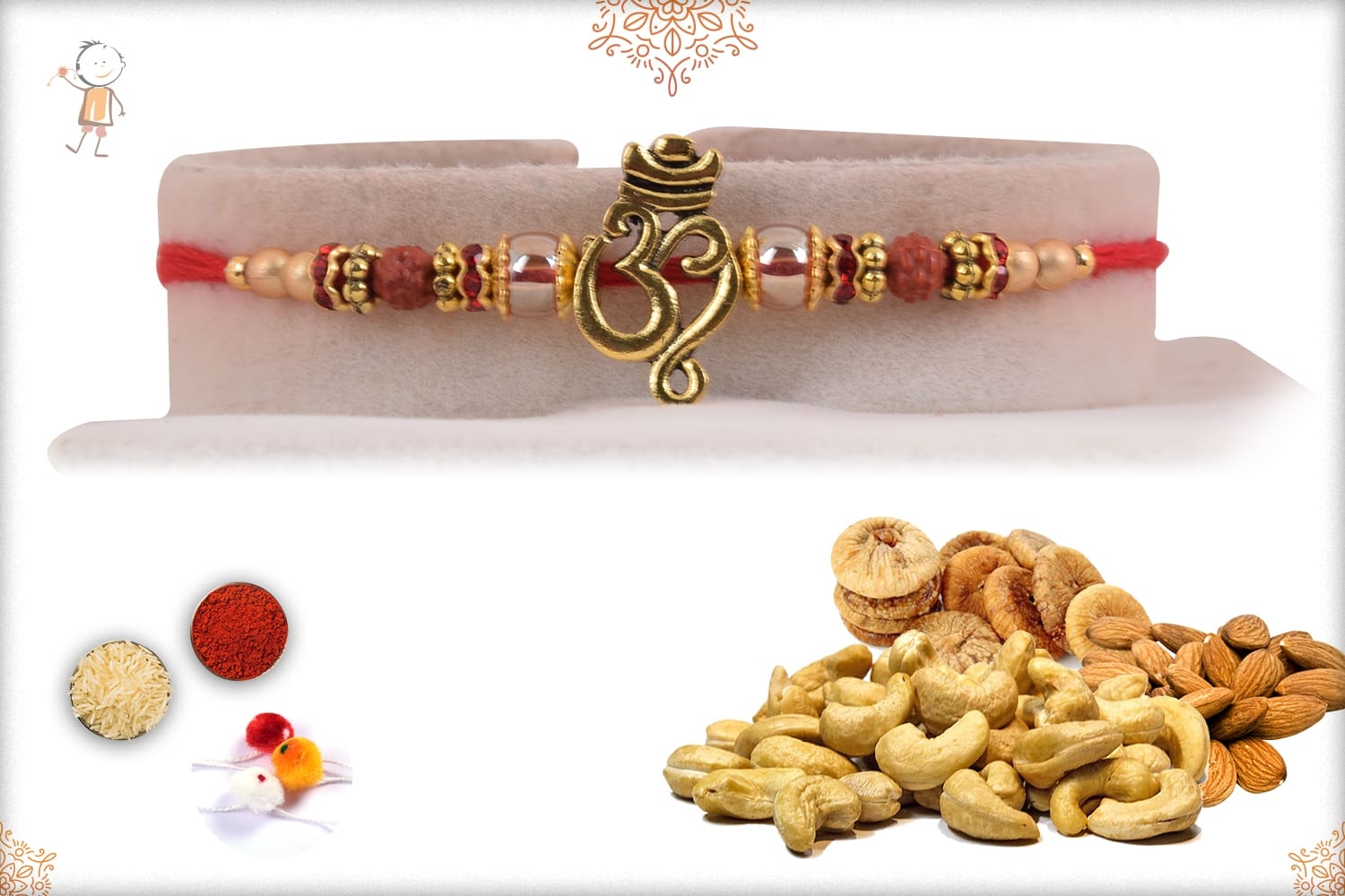 Rakhi With Badam-Kaju-Anjeer (300gm)