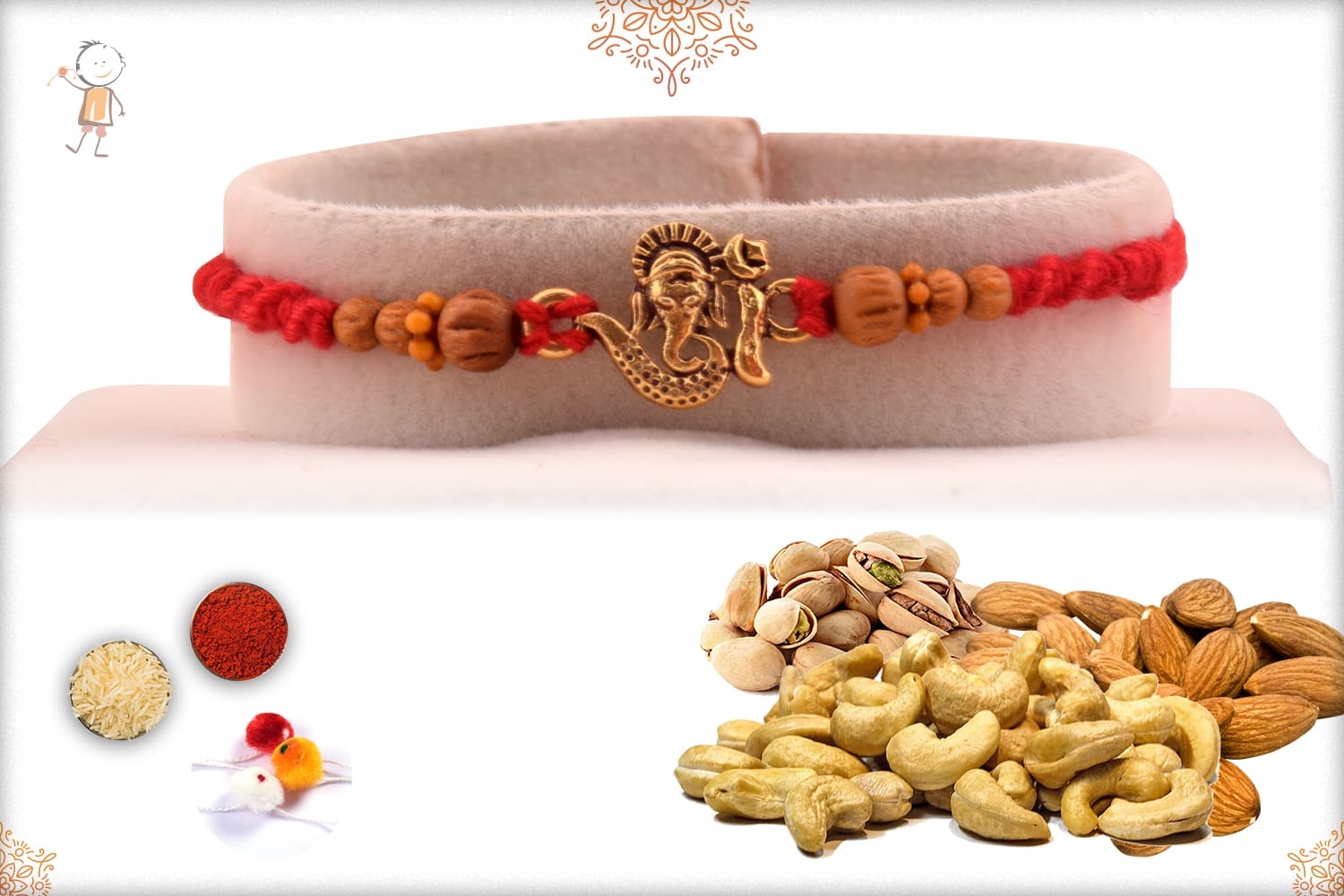 Rakhi With Badam-Kaju-Pista (300gm)