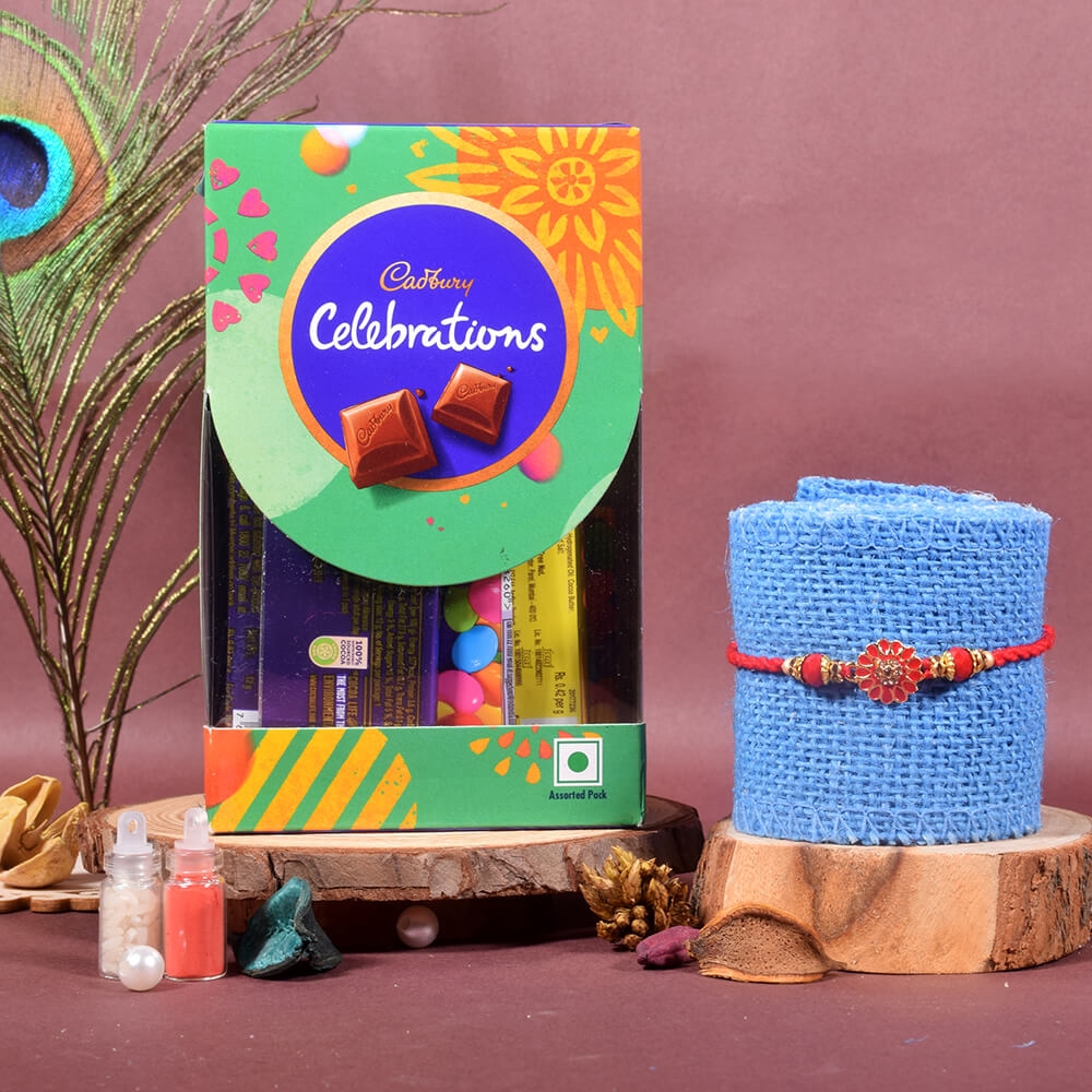 Rakhi with Cadbury Celebrations (Small)