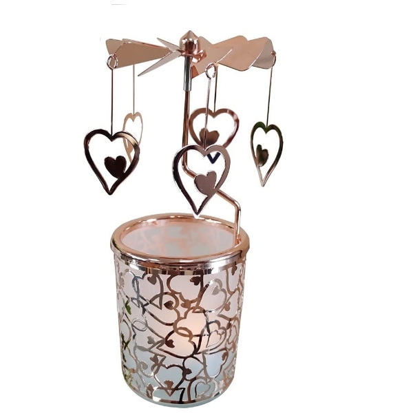 Heart Rotating Candle Holder