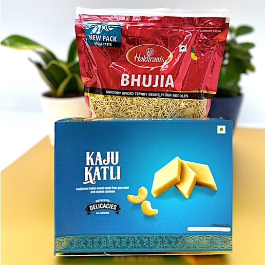 Bhujia and Kaju Katli