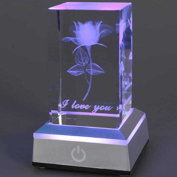 I Love You 3D Rose LED Display