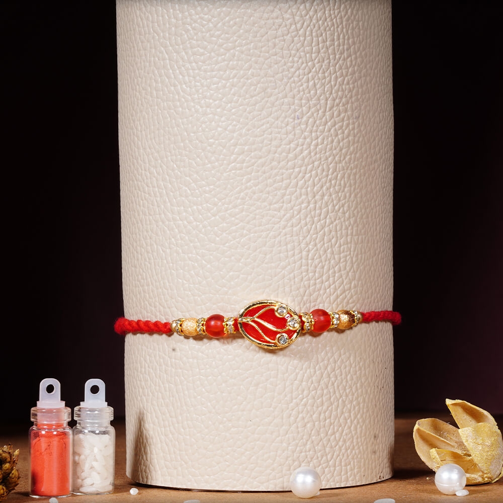 Stylish Red Rakhi