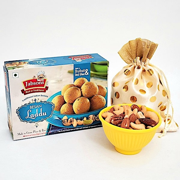 Besan Laddoo & Mixed Nuts