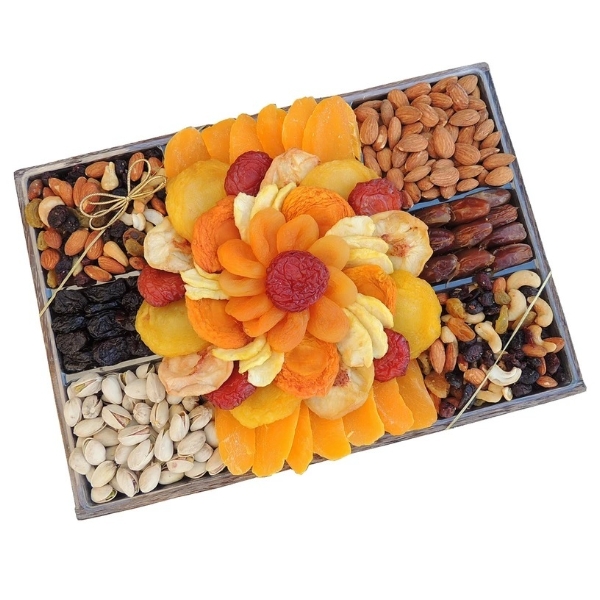 Dried Fruit & Nut Wooden Gift Tray