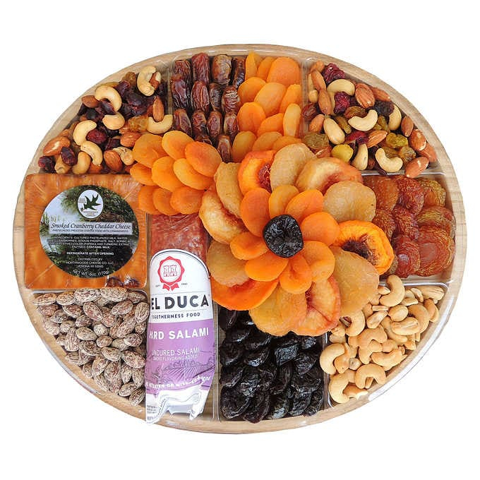 Oval Bamboo Dried Fruit Tray