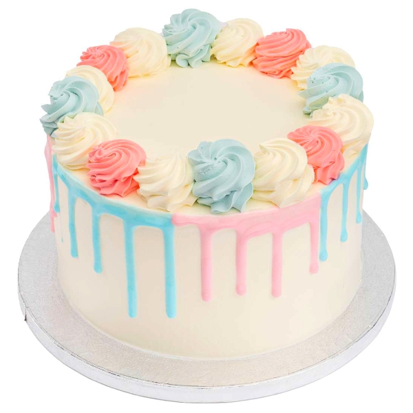 Blue and Pink Cake