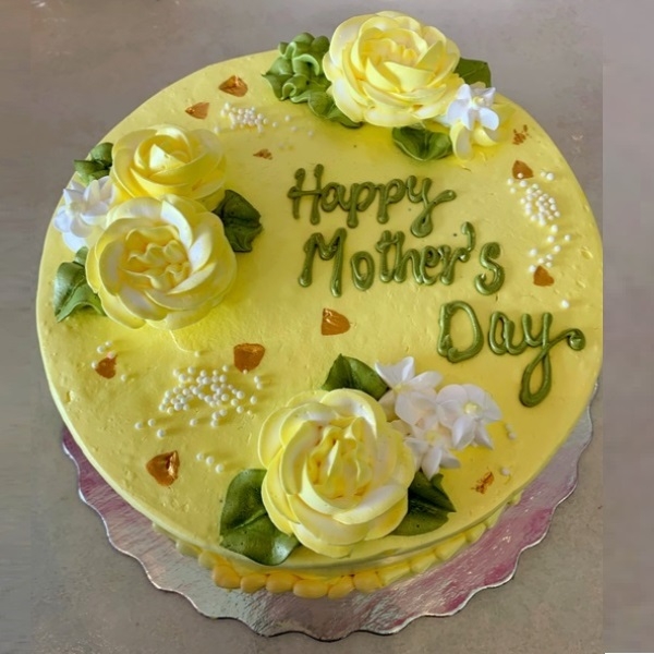 Rose Flower Mothers Day Cake