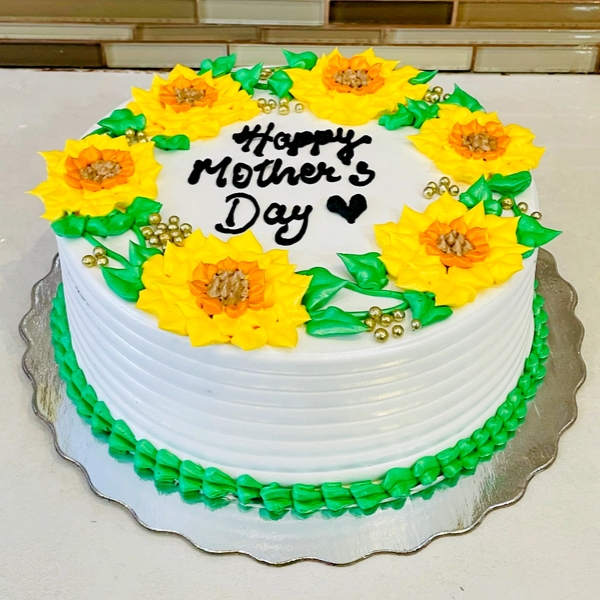 Yellow Blossom Mohers Day Cake