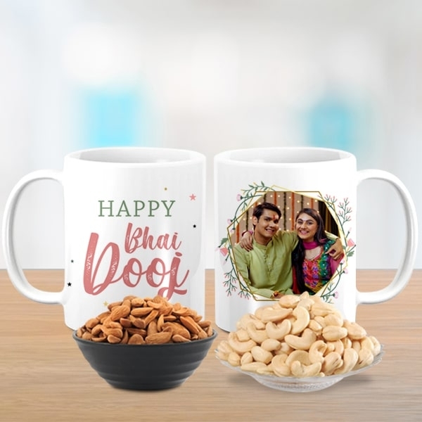 Bhaidooj Mug with Nuts