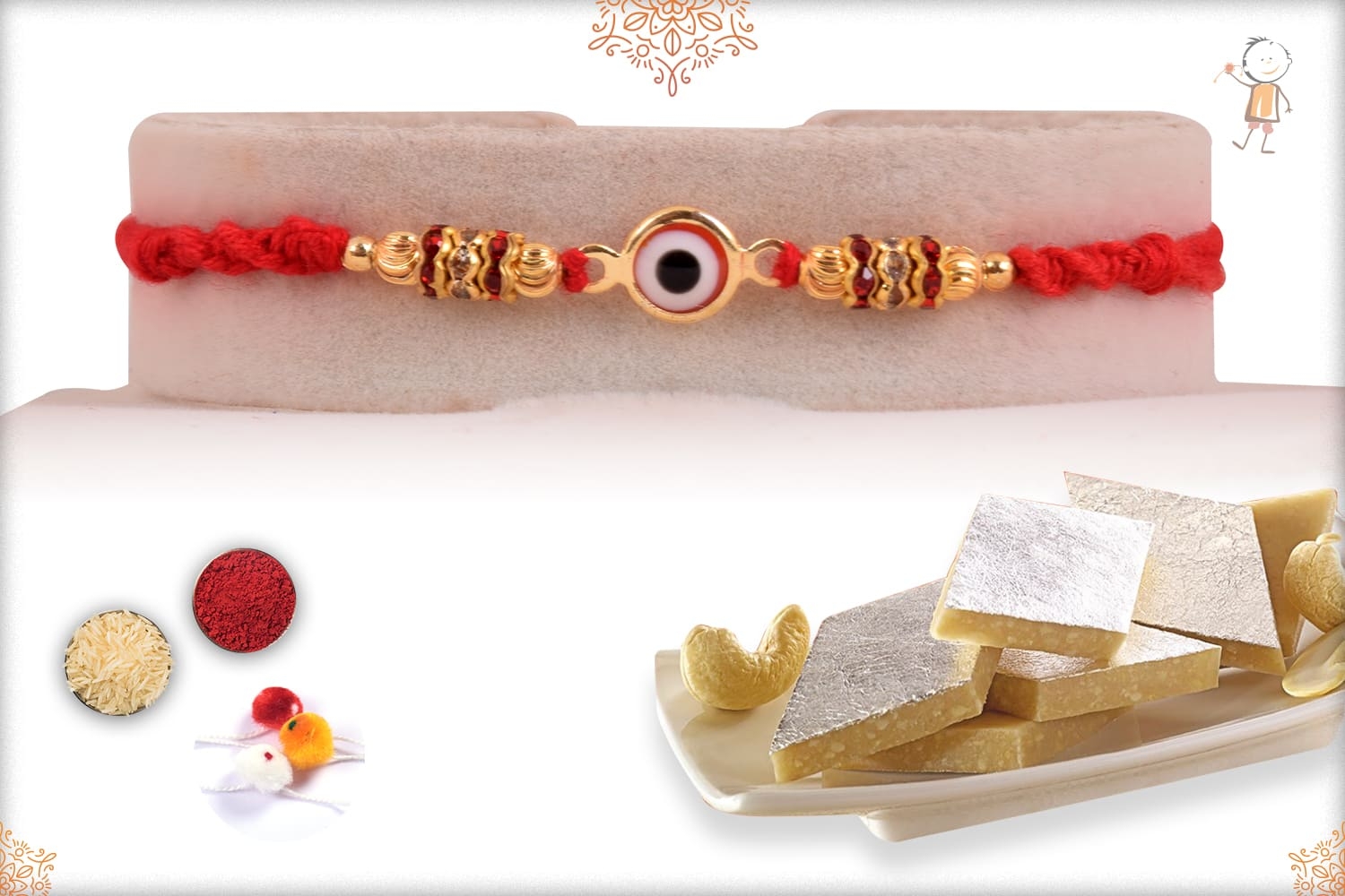 Rakhi with Kaju Katli (300gm)