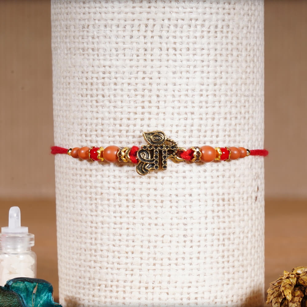 Shree Rakhi with Beads