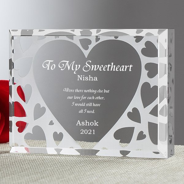 To My Sweetheart Personalized Keepsake