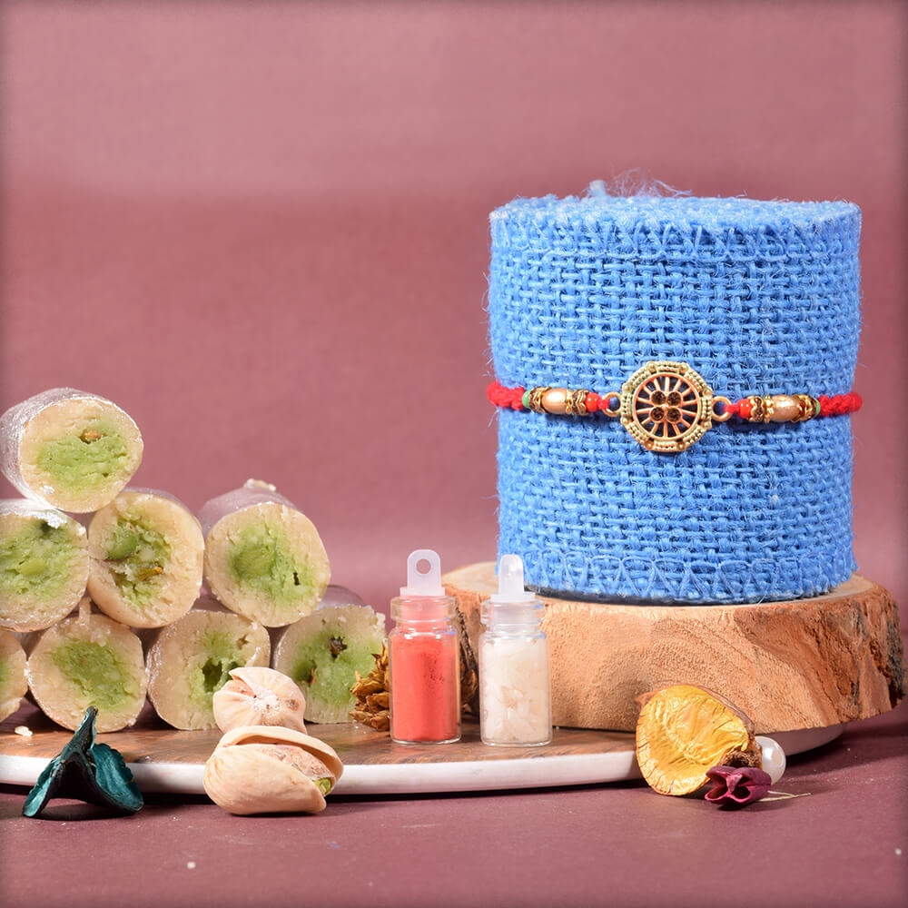 Rakhi with Pista Roll