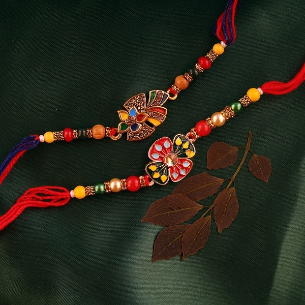 Wonderful Multicolour Rakhi Set