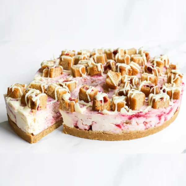 Raspberry Blondie Cheesecake