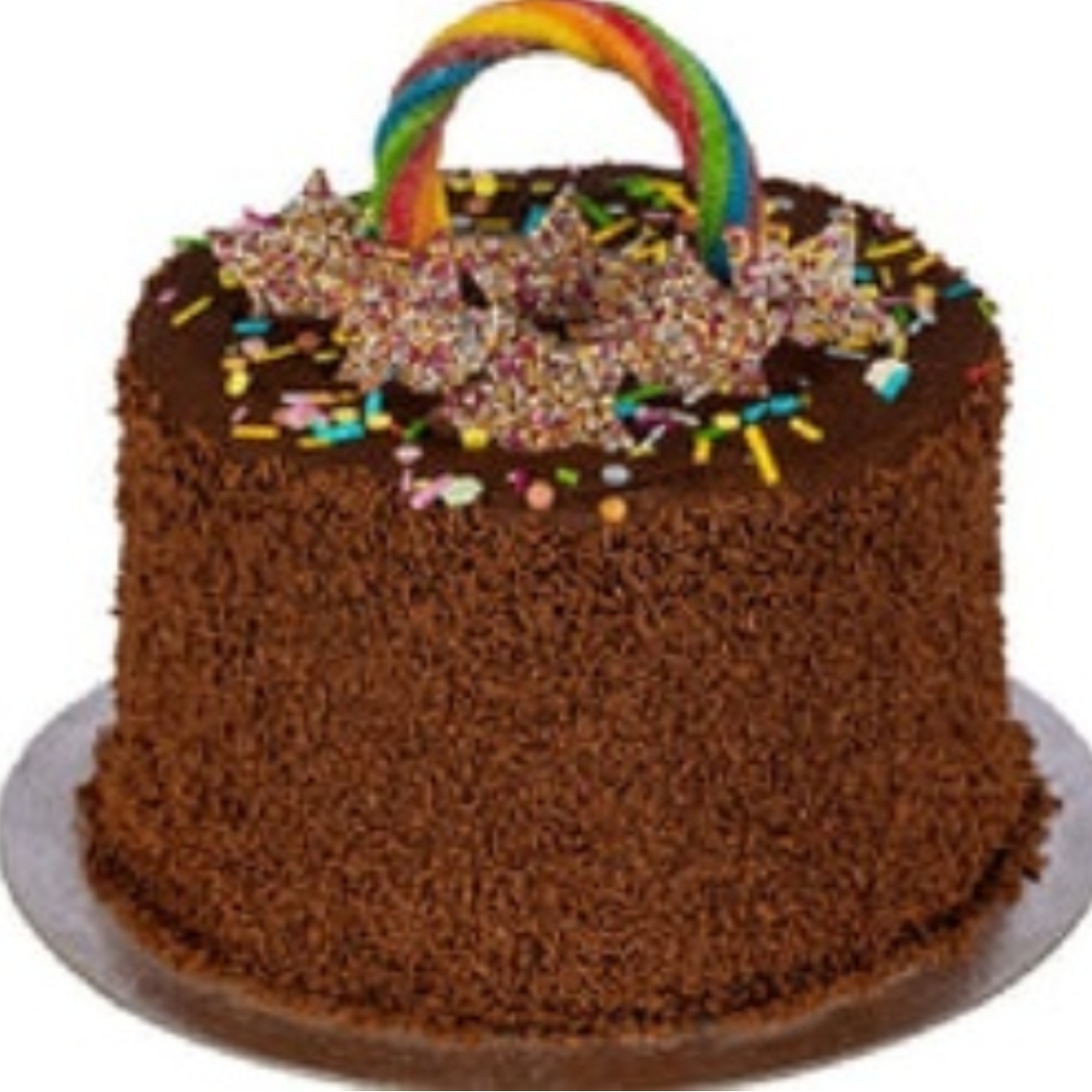 Chocolate Rainbow Layer Cake