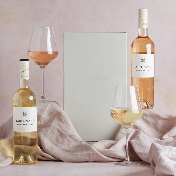 White And Rose Wine Duo