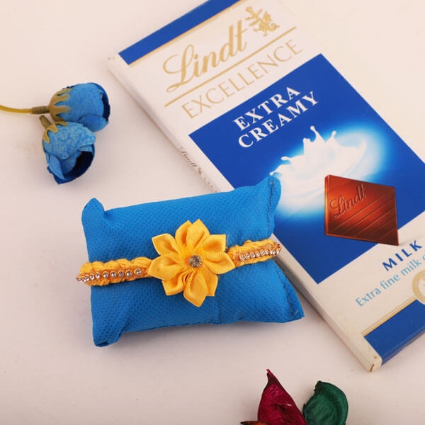 Pretty Sunny Rakhi & Lindt