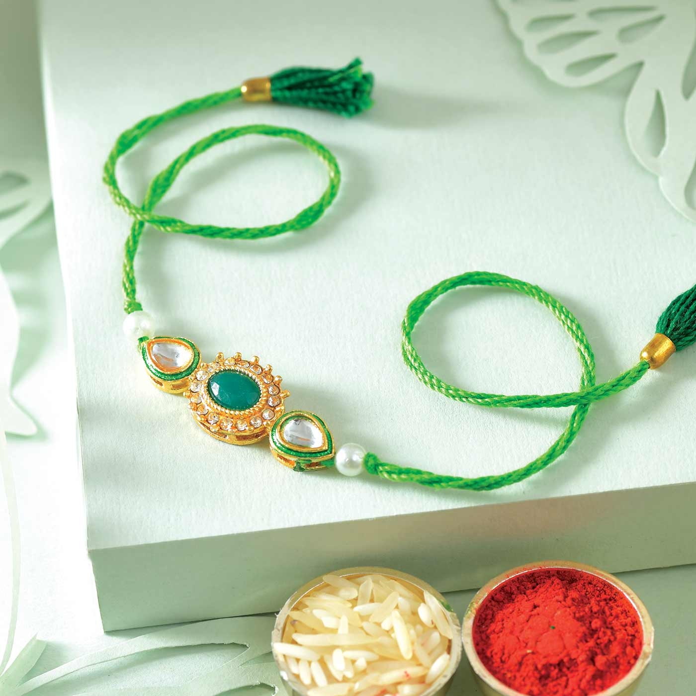 Green Pretty Rakhi