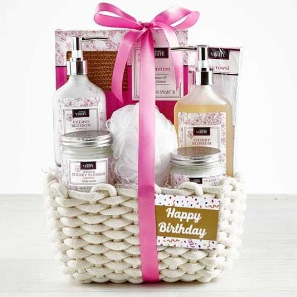 Happy Birthday Cherry Blossom Spa Basket