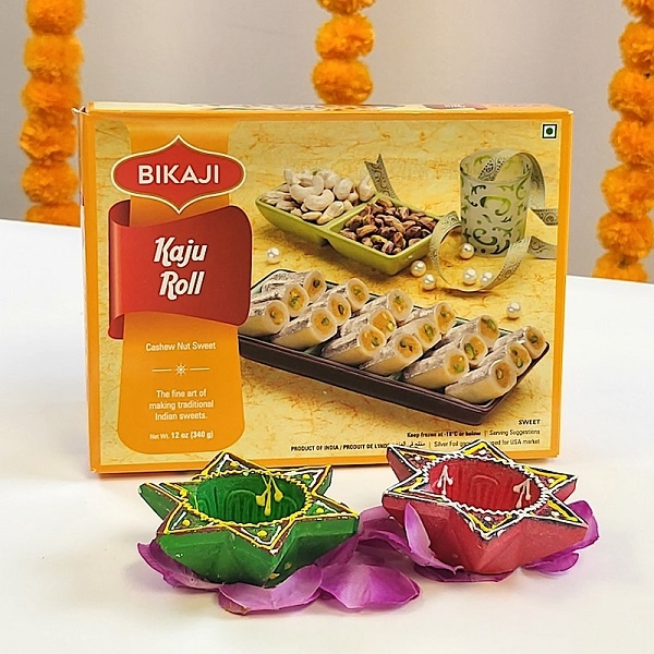 Kaju Roll and Diyas