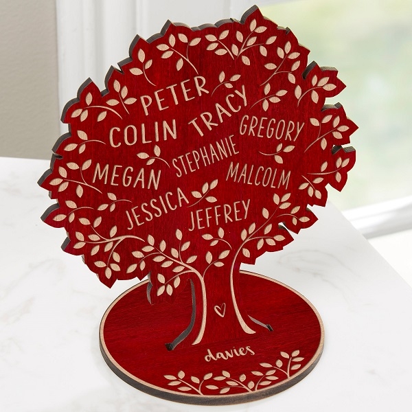 Family Tree Of Life Personalized Wood Keepsake