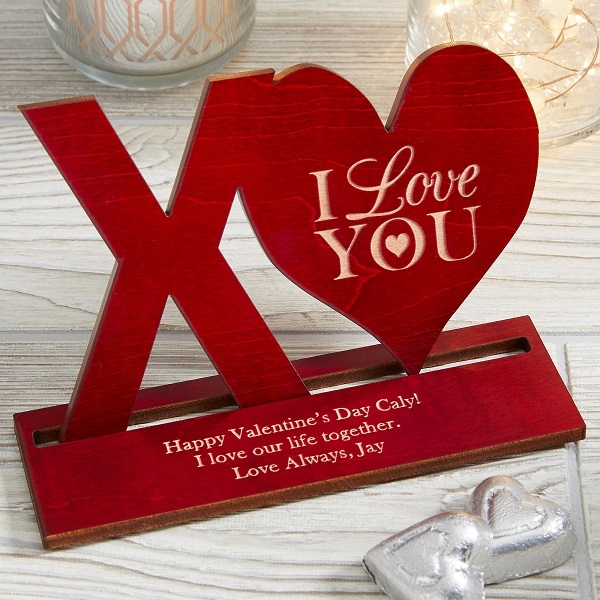 XO Personalized Wood Keepsake