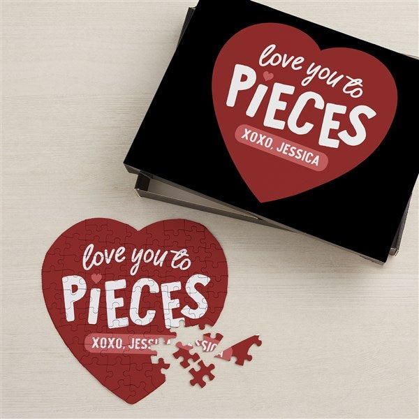 Personalized Valentine's Day Mini Heart Puzzle