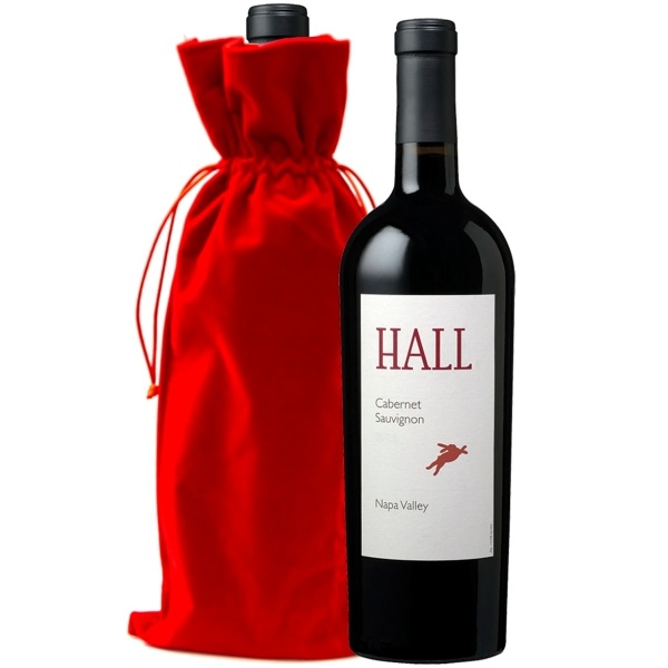 Hall Napa Valley Cabernet with Red Velvet Gift Bag