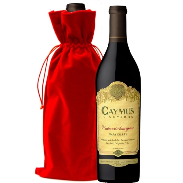 Caymus Napa Valley Cabernet Sauvignon with Red Velvet Gift Bag