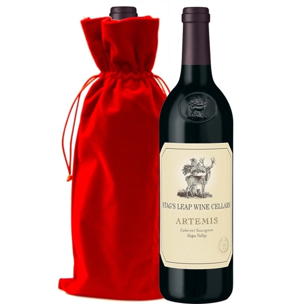 Stags Leap Cabernet with Red Velvet Gift Bag