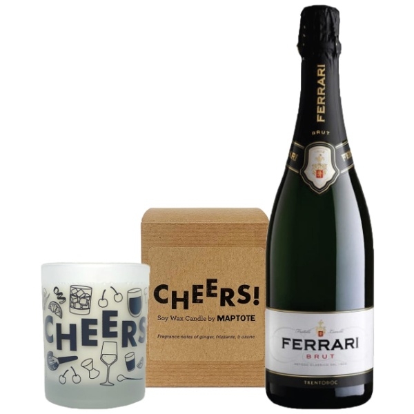 Sparkling Wine & Candle Gift Set