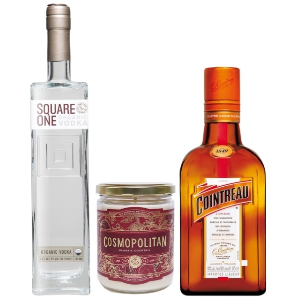 Cosmopolitan Cocktail & Candle Gift Set