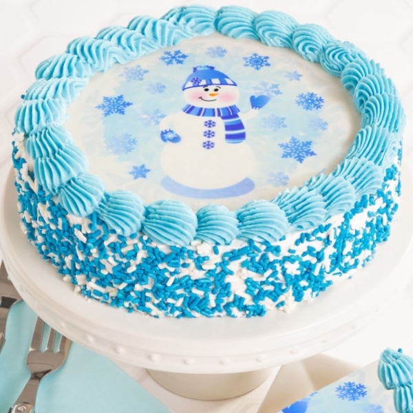 Snowman Cake